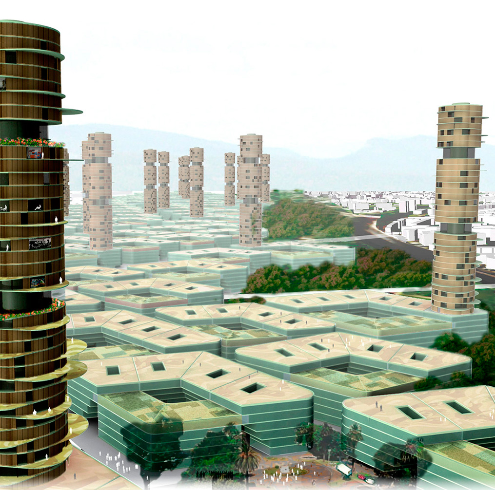 Besós Sostenible Torre de Jardines Picharchitects arquitectura Sostenible en Barcelona Besós Sostenible Torre de Jardines Picharchitects arquitectura Sostenible en Barcelona